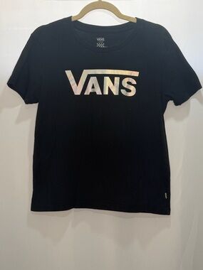 Vans Classic Holographic Logo Short Sleeve T-Shirt Size Large